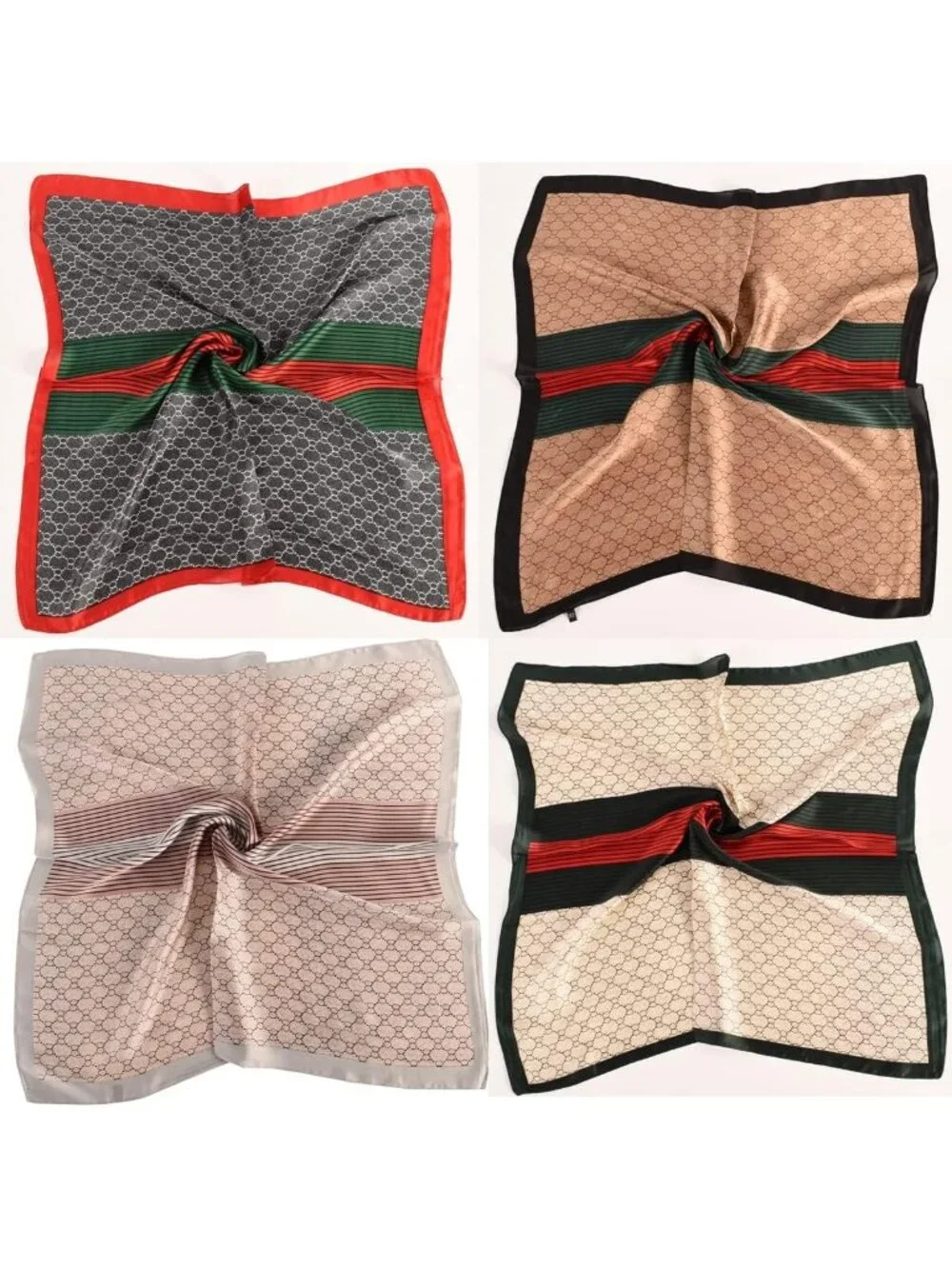 27.5 Inch Silk Head Scarf Bandana - Stylish Hair & Neck Accessory for Women